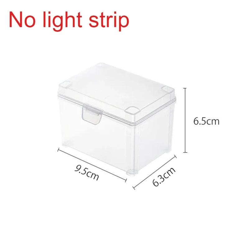 

Трехслойная акриловая стойка для дисплея, прозрачная полоса света, аниме-модель, фигурка, глухая коробка, ящик для хранения, коробка для сортировки ювелирных изделий 27X18X22cm