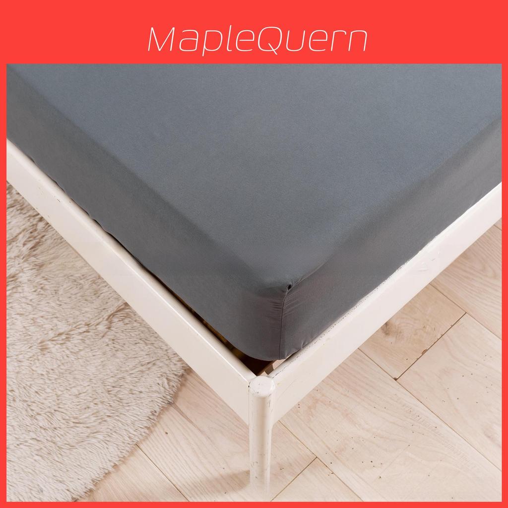 Simple Fitted Sheet Pure Color Polyester Soft Fabric For Bedroom Bed Linen