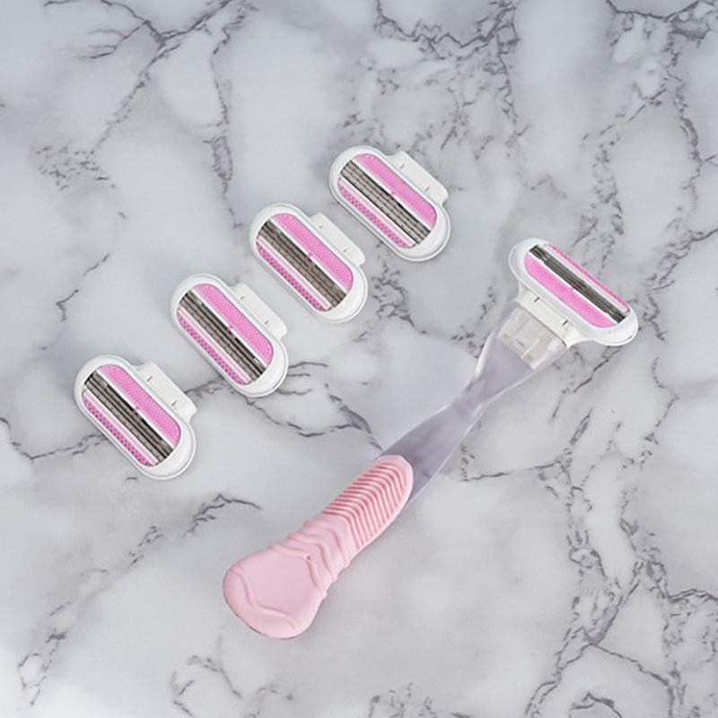 Womens Body Razor With Three Precision Floating Blades And Scratch Resistant Design Perfect For Full Body Grooming Home Travel
