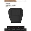 For 2007-14 Chevy Silverado 1500 2500 HD Driver Bottom PU Leather Seat Cover Black