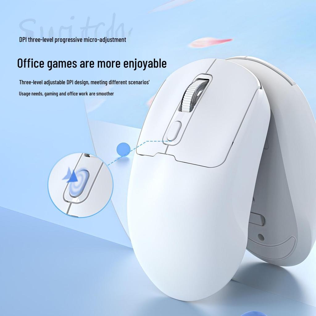 Wireless Type-C Rechargeable Silent Dual-Mode Gaming & Office Mouse