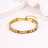 Titanium Steel  High-end Sense, Multi-color Light Luxury Zircon  Does Not Fade, High-value Color Diamond-encrusted  for Girls