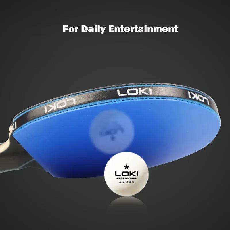 LOKI K5000 Tischtennis Schläger Set mit 2 Tischtennisbällen 2 RandSchutz & 1 Tischtennis Schläger Hülle für Anfänger Training