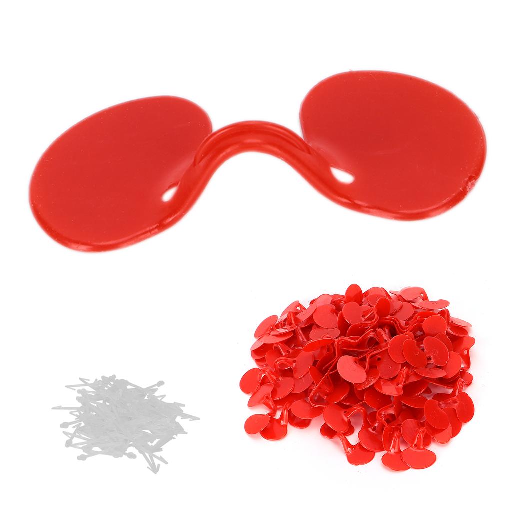 100 szt. Gogle Chicken Peeper AntiPecking dla kurczaków z zatorami na oku dla małych kurczaków(Pojedyncza belka )