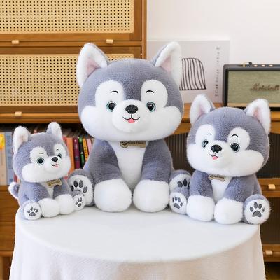 Nova boneca husky fofa boneca infantil brinquedo de pelúcia brinquedos husky engraçados brinquedo para animais de estimação comemoração