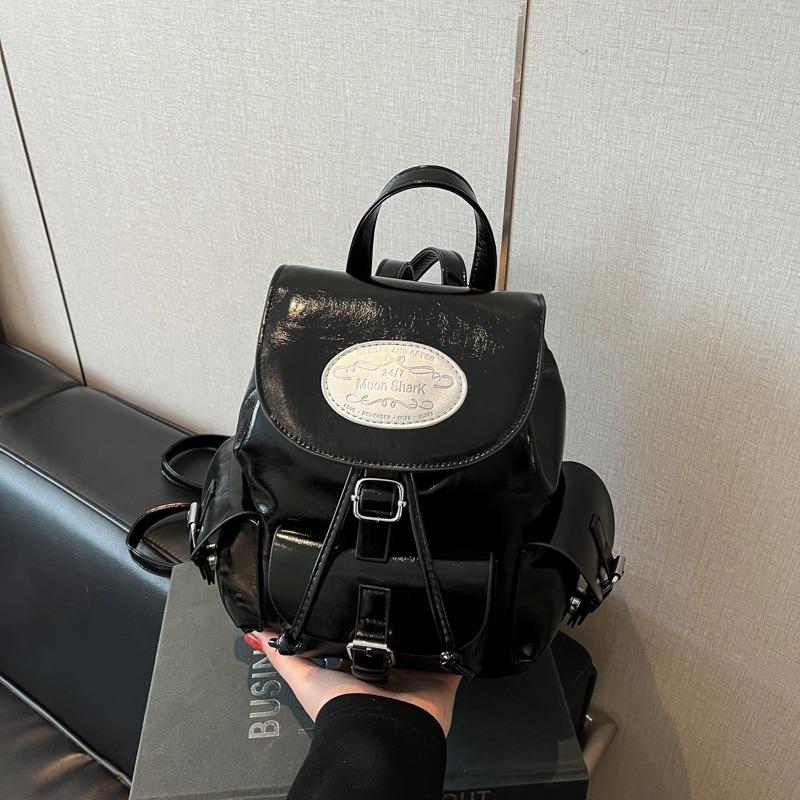 Backpack Bag Women's New Trendy Fashion College Style Backpack Versatile Large Capacity Bucket Bag Travel Bag