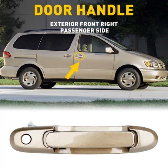 Front Right Door Passenger Handle Gold Fit Exterior 1998-2003 Toyota
