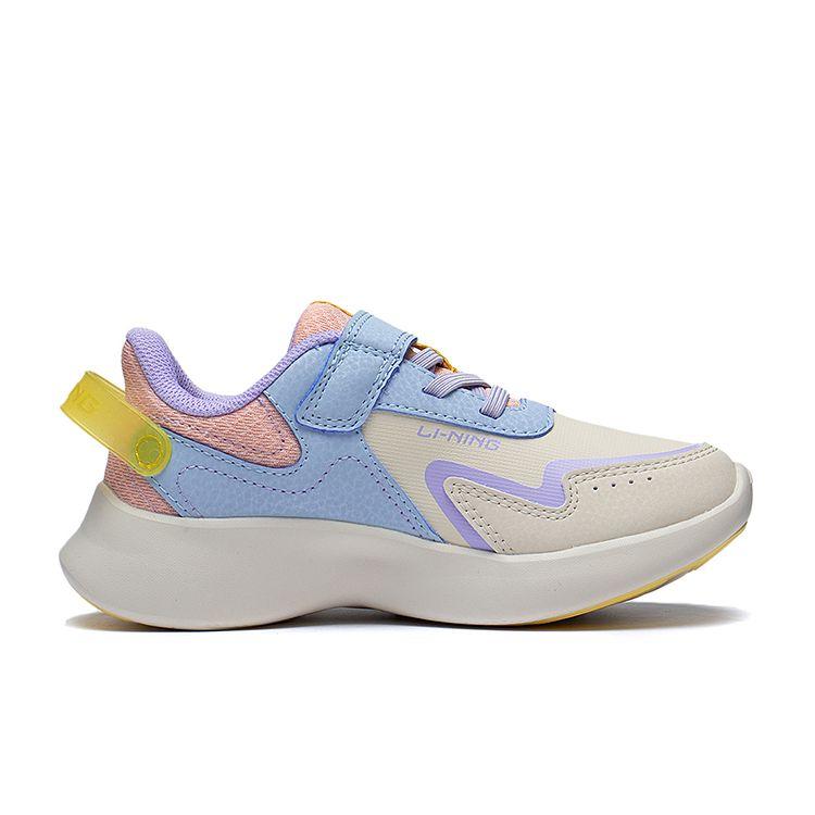 Li Ning Kids Sports Lifestyle Series Lingyue 2.0 Comfortable Classic Versatile Kids Casual Shoes Kids Casual Shoes Gray Blue YKNS114-12