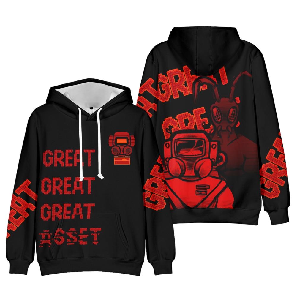 Худи Lethal Company Аниме Уличная одежда Худи Lethal Company Мужчины Женщины Косплей Спорт XS чёрный