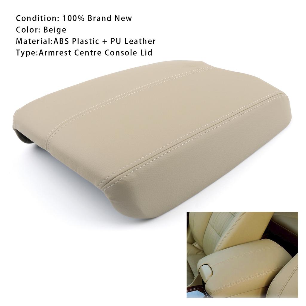 Beige Leather Armrest Centre Console Lid For Honda Accord 2008-2012