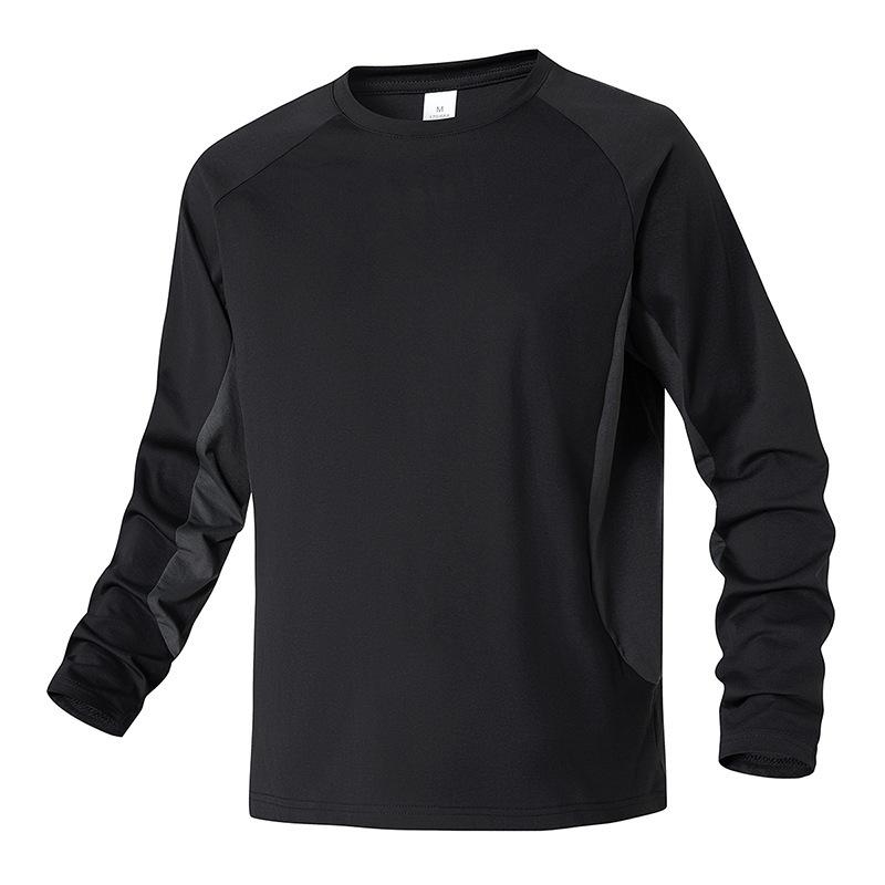 

Outdoor Men s Long Sleeved Sweatshirt Round Neck Sweatshirt L чёрный
