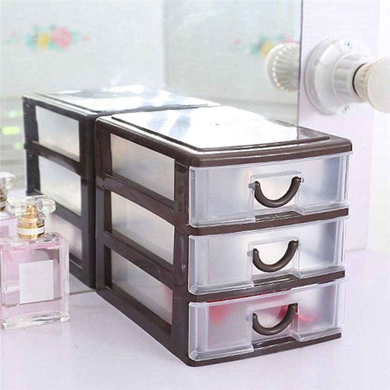 A25F-Multifunctional Drawer Storage Box Desktop Organizer Jewelry Holder Drawer Storage Box