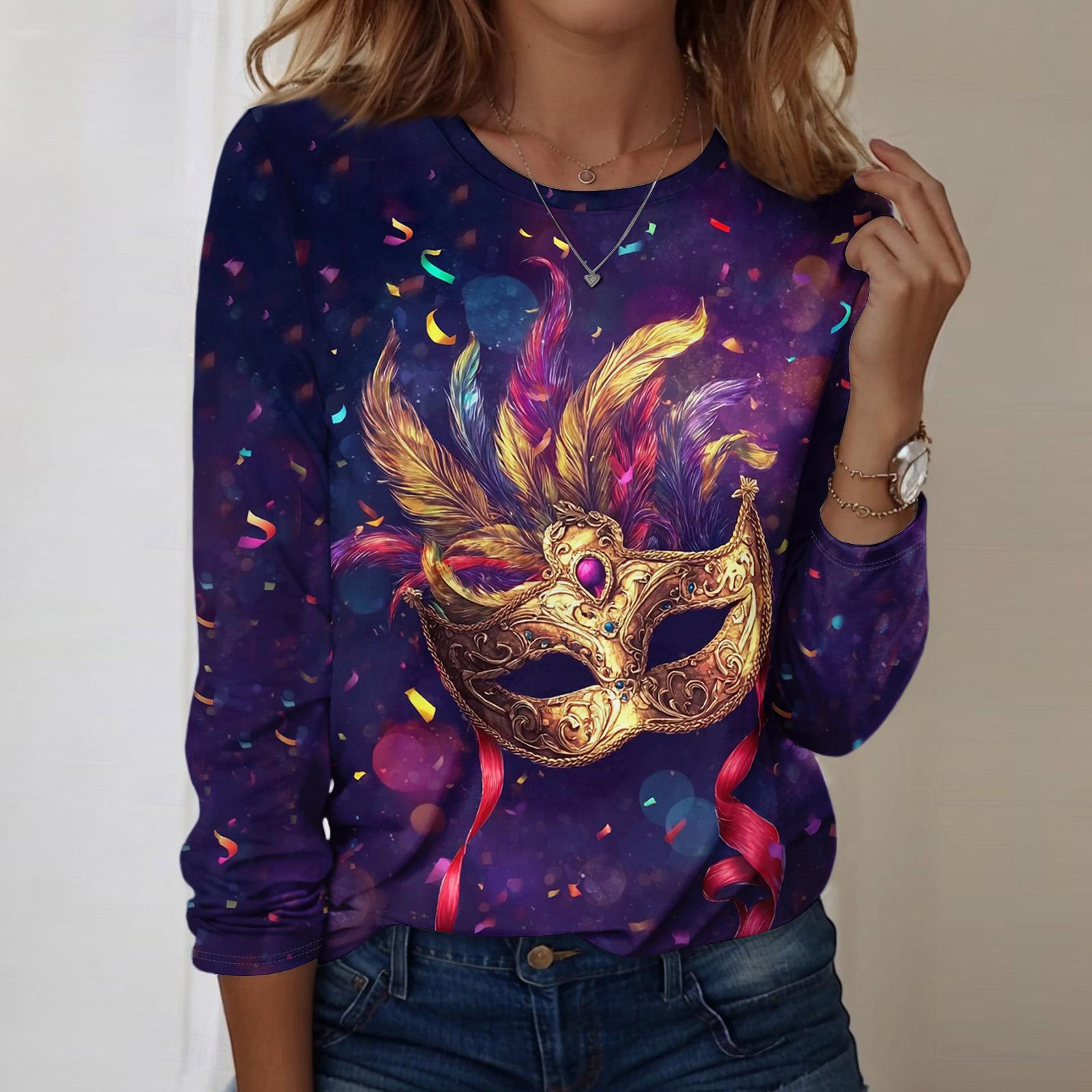 

Рубашки с длинным рукавом для женщин, милые футболки с графическим принтом, блузки, повседневные базовые топы больших размеров, пуловеры XXXL