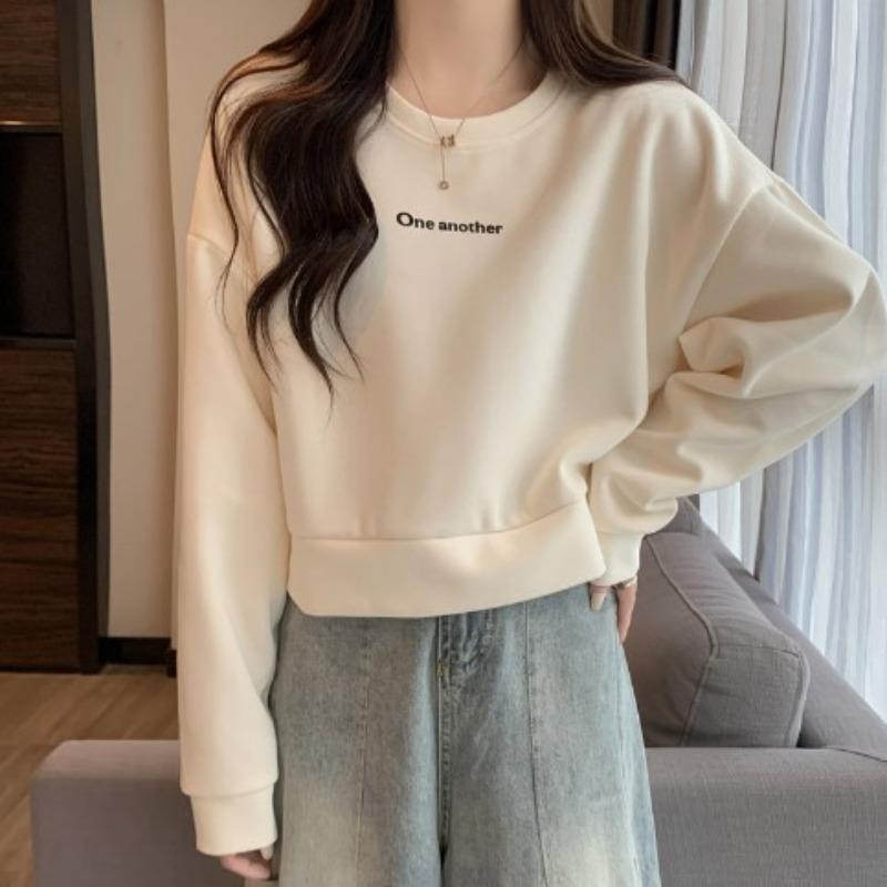 Hatless Short Small Sweater Women's Loose Versatile Autumn and Winter Thin Pullover