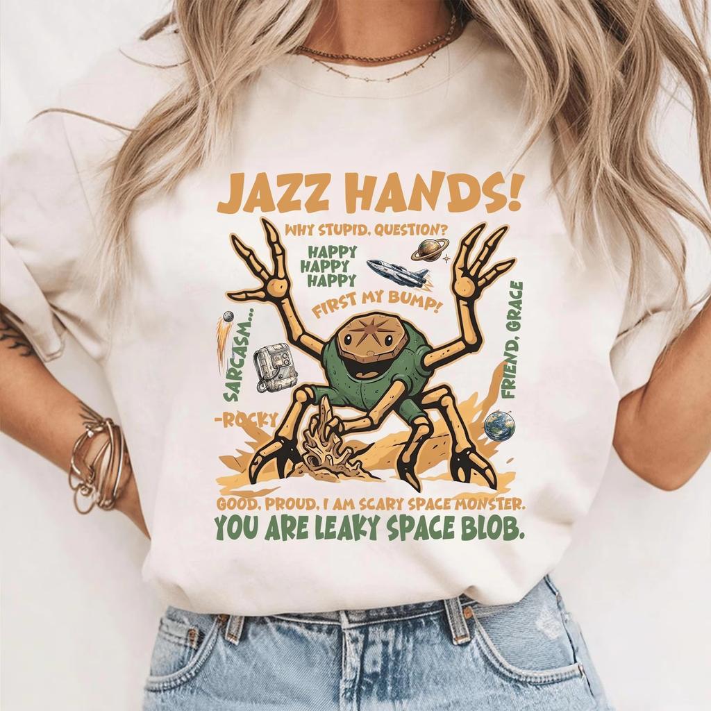 2026 Project Hail Mary Ryland Grace Rocky Graphic 100Cotton Unisex Shirt Summer New Fashion Unisex Oversized Tshirt Fan Gift