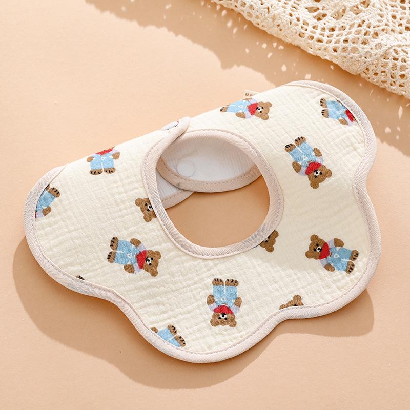 Pure Cotton Waterproof Baby Bibs for Boys - Newborn Feeding Drool Bibs