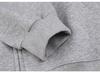 Gray Slim Fit Petite Korean Style Zip-Up Hooded Cardigan for Women, Ideal for Early Autumn/Spring Upper Outerwear