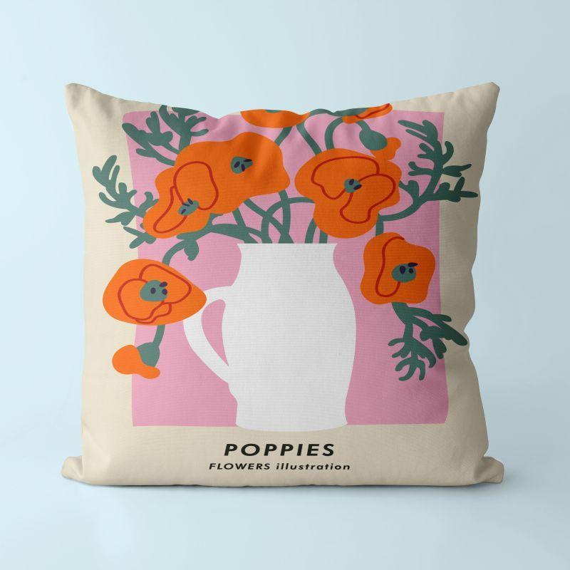 Beautiful Floral Pillow Nordic Cushion Ins Style Living Room Pillow Sofa Cushion Fresh Office Seat Cushion
