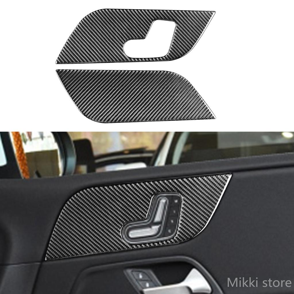 For Mercedes Benz GLB + B Class W246 + LHD/RHD Outlet Vent Frame Steering Wheel Panel Door Handles Carbon Fiber Sticker