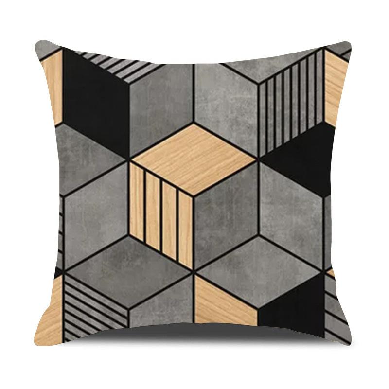 New Car Pillow Nordic Style Bedside Print Pillowcase Bedroom Sofa Cushion Short Plush Pillow