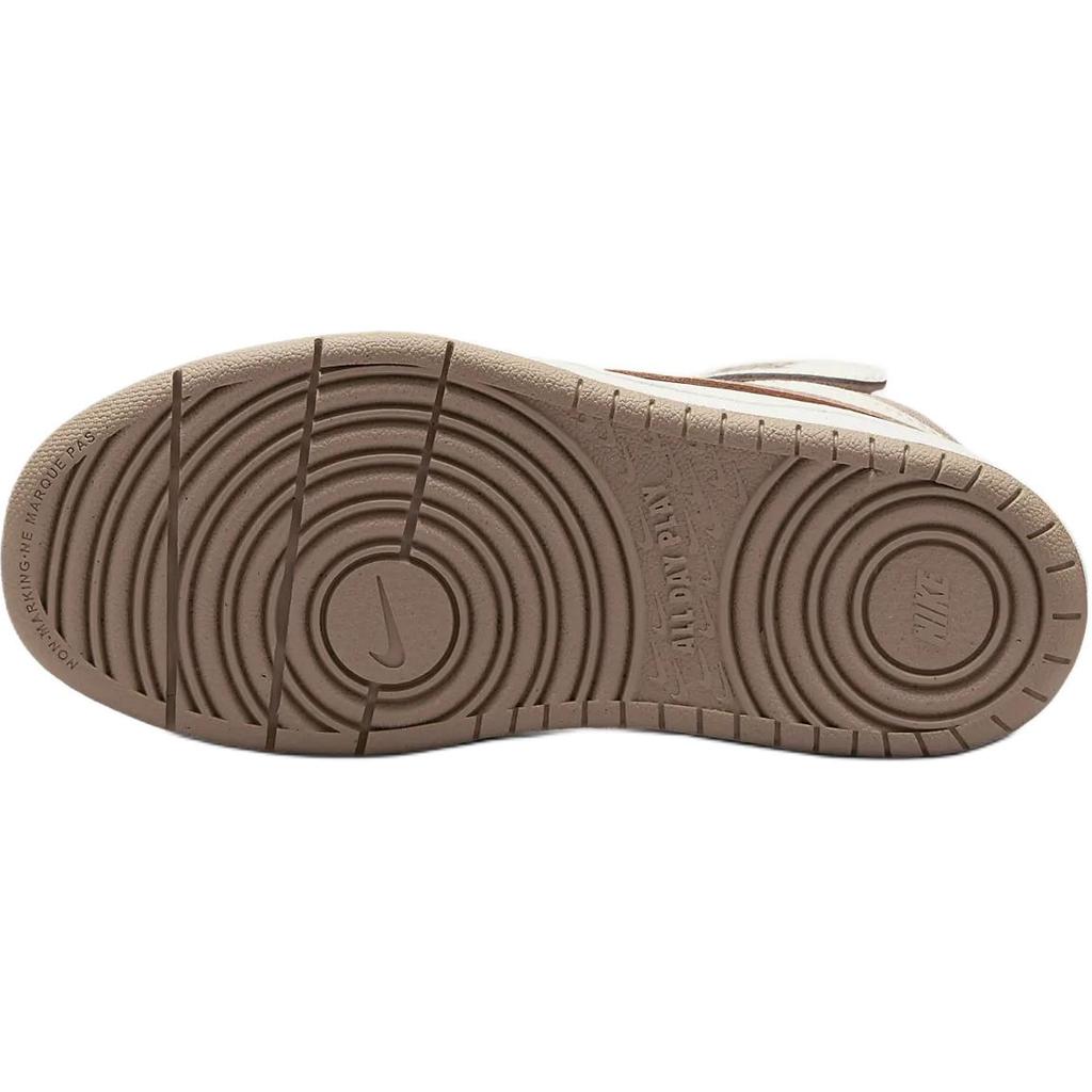 Nike Court Borough Mid 2 PSV Pale Ivory Kids Sneakers Brown Sail Hemp CD7783-125