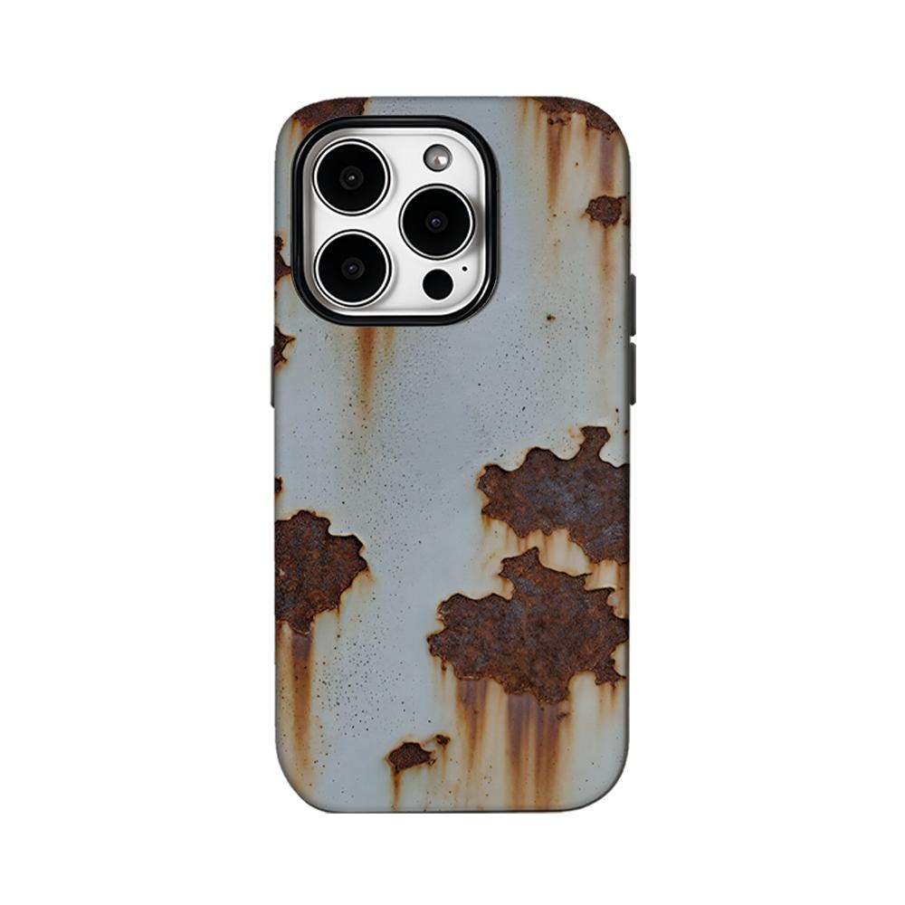 Stylish Fun Rust Simulation Phone Case for IPhone 16 15 14 13 12 11 X XS XR XSMAX 7 8 Pro Max Plus Double-layer Back Cover