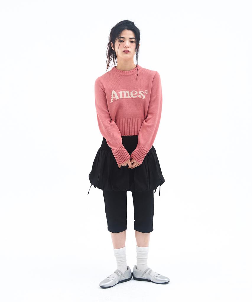 AMES-WORLDWIDE Basic Pullover Knit Pink