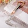 Elegant Rhinestones Studded Keychain Featuring Initial Letters, Lightweight Alloy Gift for Students and Professionals