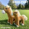 Handsome Little Horse Plush Toy: Long-Legged Foal Doll Cushion—Comfortable Cloth Doll for Children