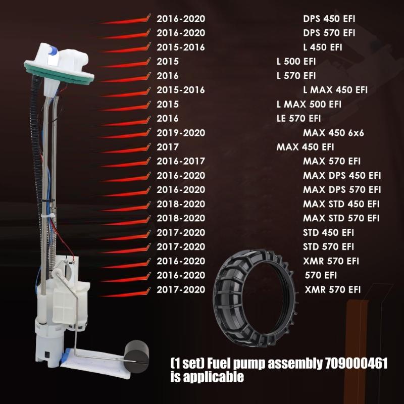 Fuel Pump Assembly for 570 2016-2023 709000461 47-1029 Replacement Fuel Pump Module ATV Accessory Quick Setup