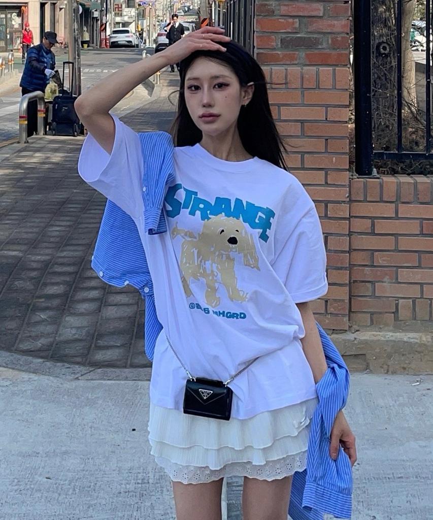 MAHAGRID Strange Puppy Tee_4Colors