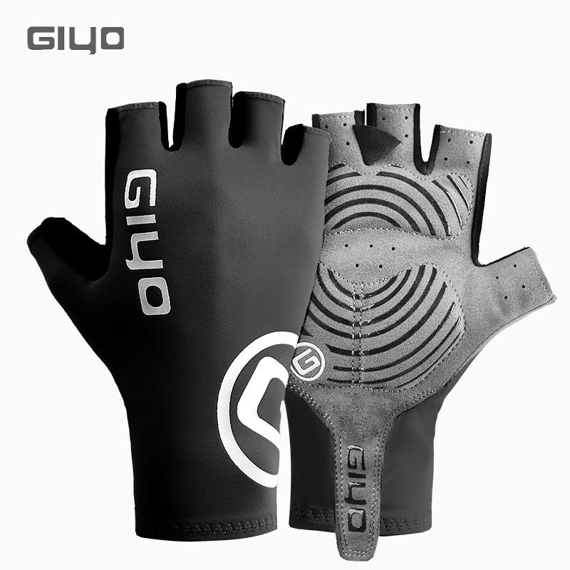 Giyo Breaking Wind Cyklistické rukavice bez prstů Protiskluzové cyklistické palčáky Závodní silniční kolo Rukavice MTB Biciclet Guantes Ciclismo
