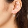 ESTELLE K10 Yellow Gold Cubic Zirconia Hook Earrings, 0222-6352-0019-0000