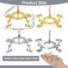 1set 10pcs 2 colors Alloy Mineral Display Holder  Ball Stands Mixed color 54x51x31mm 5pcs/color