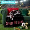 Custom Name Blanket Atlanta Logo Blanket Bedding Blanket for Travel, Camping, Living Rooms, Offices, Sofas, Fan Christmas gift