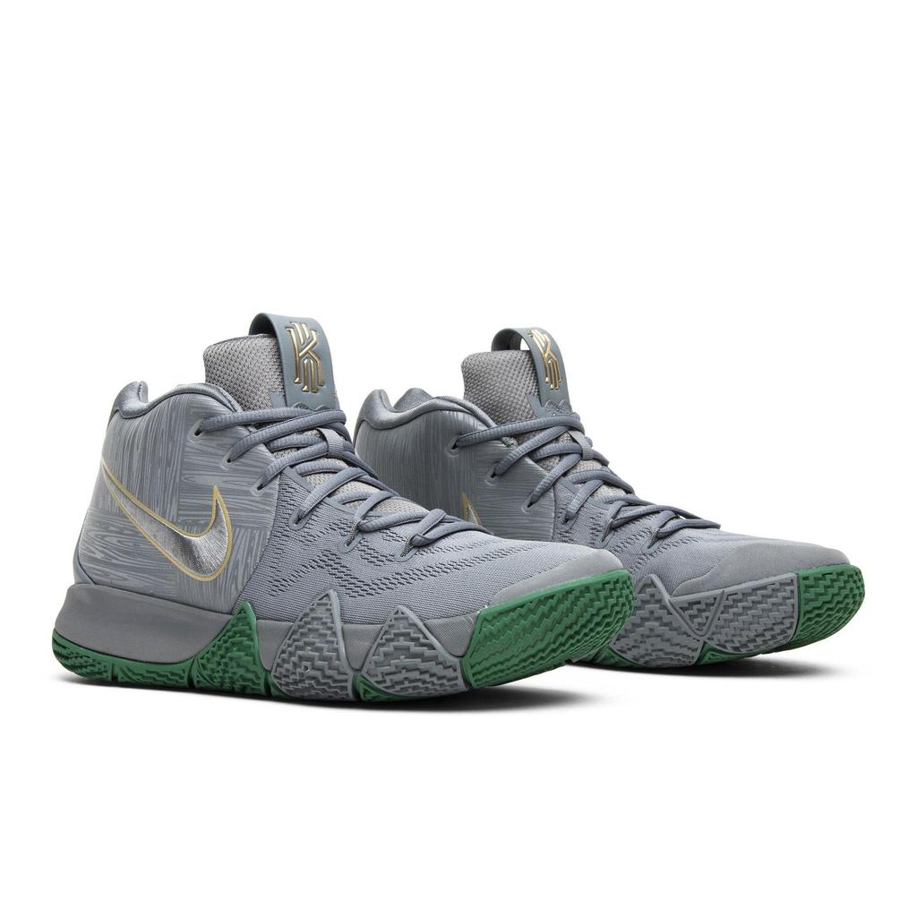 Nike Kyrie 4 'City Guardians' (Unisex) Silver / Metallic Gold-Light Gum Brown Basketball Shoes 943806 001