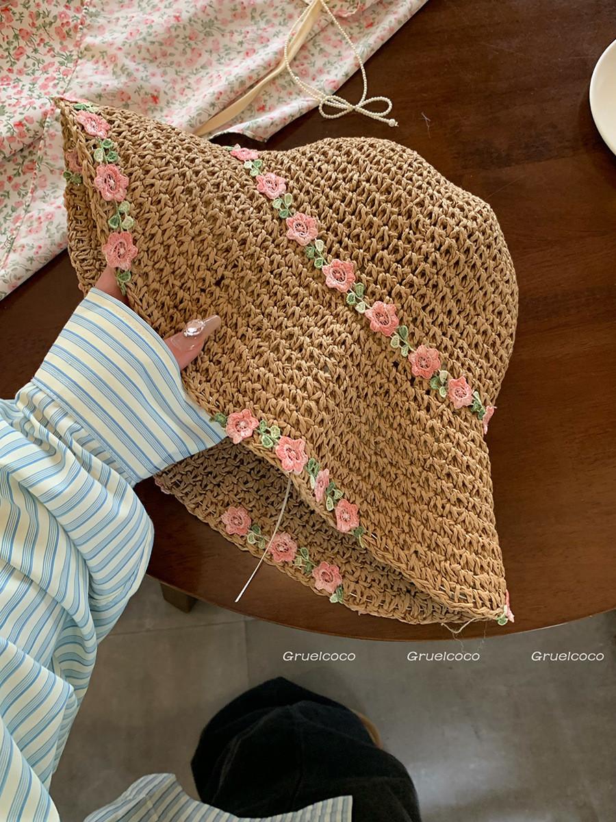 

2024 Womens Trendy Summer Straw Hat With Comfortable Fit Perfect For Beach Use хаки