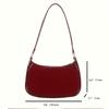 Mini Women'S Crossbody Bag, Fashion Solid Color, Red, Zipper Closure Multifunctional Phone Case, for Women