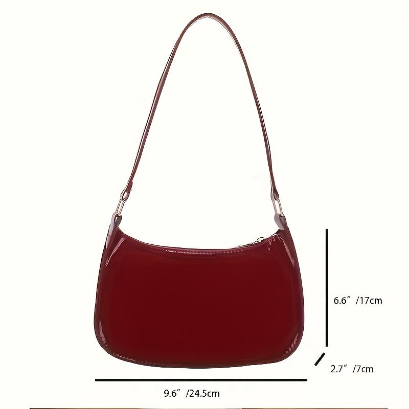 Mini Women'S Crossbody Bag, Fashion Solid Color, Red, Zipper Closure Multifunctional Phone Case, for Women