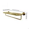 Towel Rack with Shelf Stainless Steel WallAttached Rustproof Mirror Light