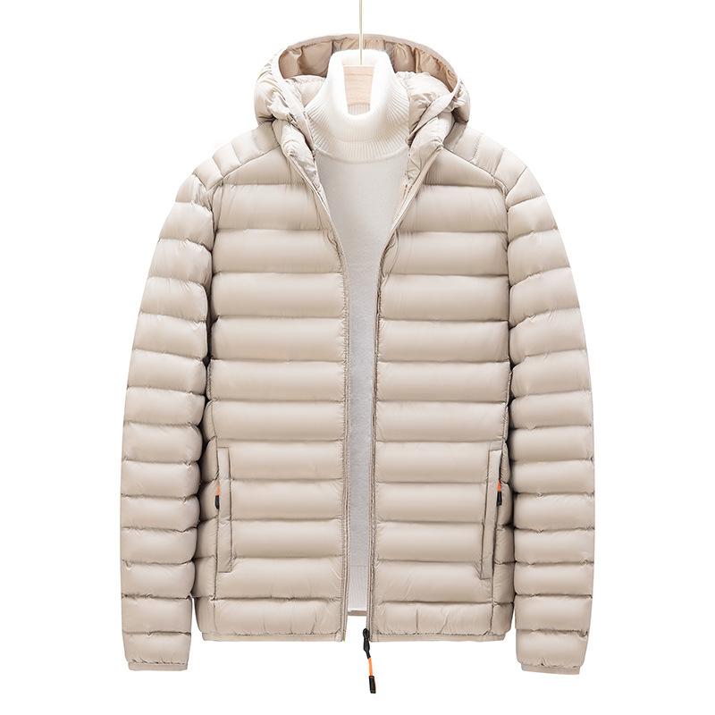 

Юронг хлопковая одежда мужская осенне-зимняя с капюшоном свободная теплая повседневная хлопковая одежда легкая роскошная однотонная универсальная водонепроницаемая XXXXL