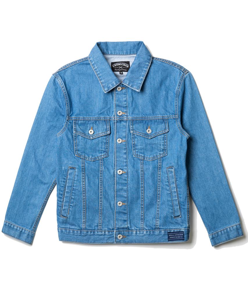 Untouched Semi Overfit Denim Jacket Sky Blue