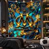 Wall Hanging Tapestry Olympique Lyonnais FC Print Cloth for Living Room Bedroom Home Decor