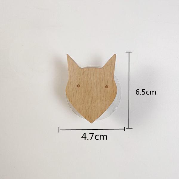 Nordic Solid Wood Star & Moon Wall Hook Set - Punch-Free Design for Coats & Hats
