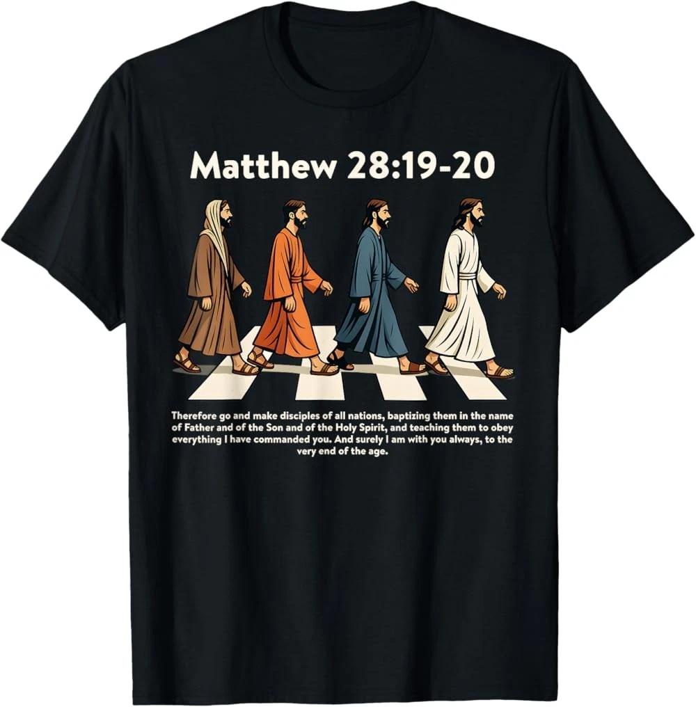 Matthew 28:19-20 Make Disciples Christian Jesus Funny Men T-Shirt M
