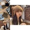 Fashionable Women's Knit Hat Adorable Bear Pattern Warm Cotton Beanie