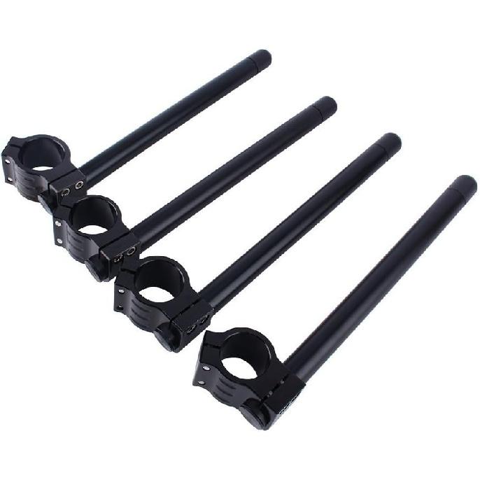 Separate Lenker, 1 Paar Universelle 41mm Motorrad CNC Separate Lenker Verstellbare Clip-on Lenker für 41mm Gabeln