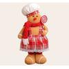 Large Gingerbread Man Retractable Doll Cute Merry Christmas Decoration  New Year Supplies