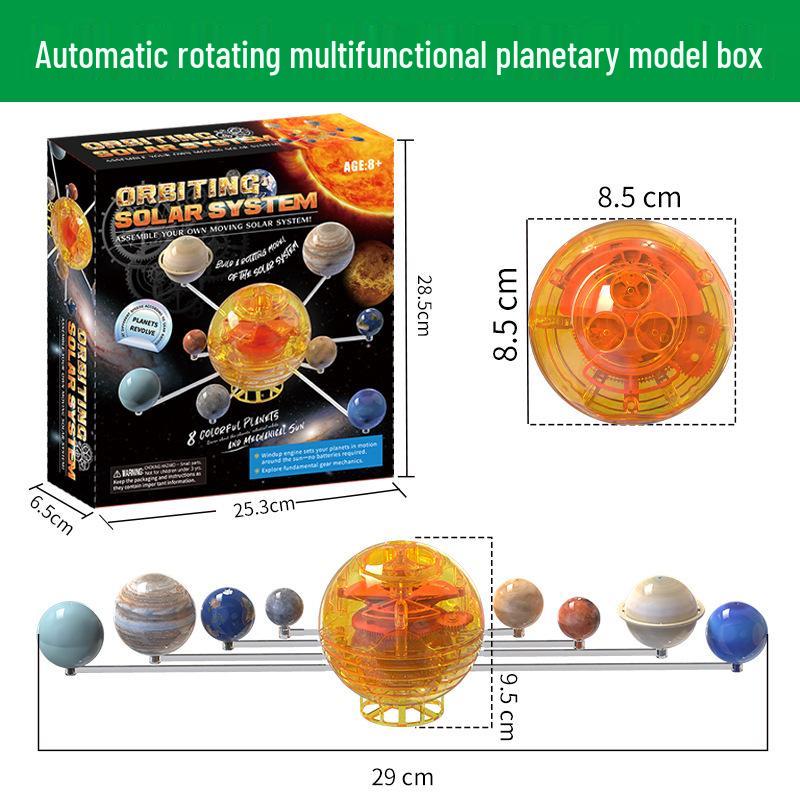 Handcrafted 3D Solar System Model Toy: Eight Planet Projection for Children's Early Education
