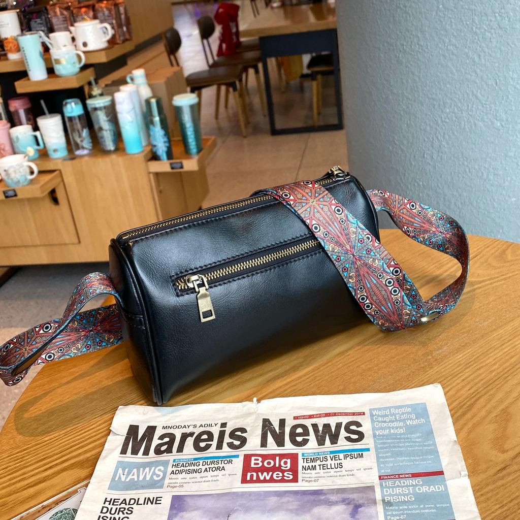 Retro Planted Cowhide Leather Bag New Style Trendy Women's Large Capacity Single Shoulder Crossbody Bag High Quality Genuine Leather Bag